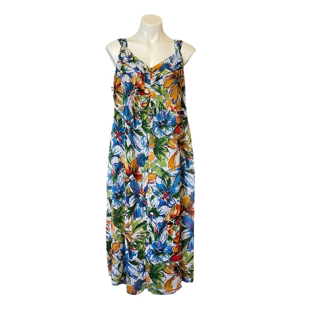 Lane Bryant Floral Sleeveless Maxi Dress